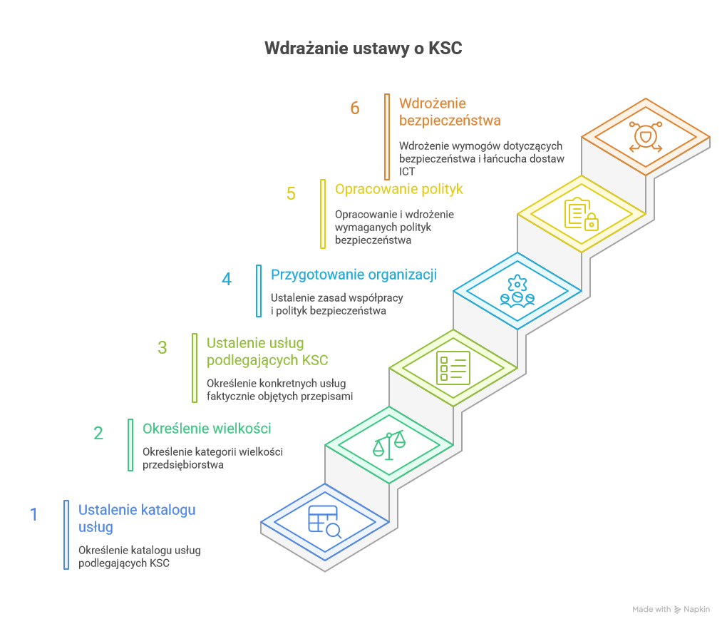 Etapy wdrażania ustawy o KSC